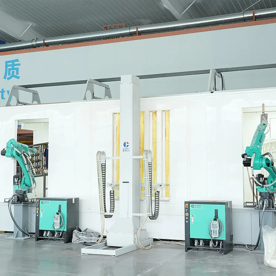 Automated 360-degree powder coating assembly line